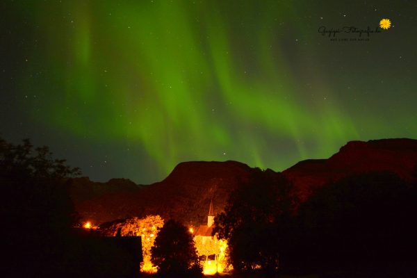 Nordlicht über Moskenes